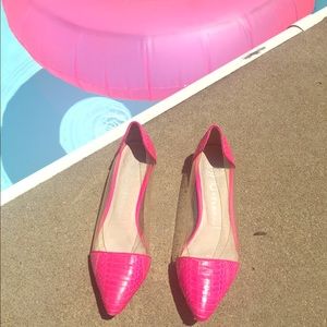 Jeffrey Campbell Scatter Flat Pink Snakeskin 6.5